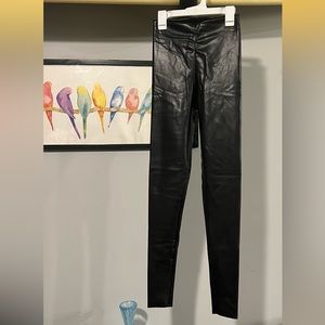 Joie Black Faux Leather Leggings